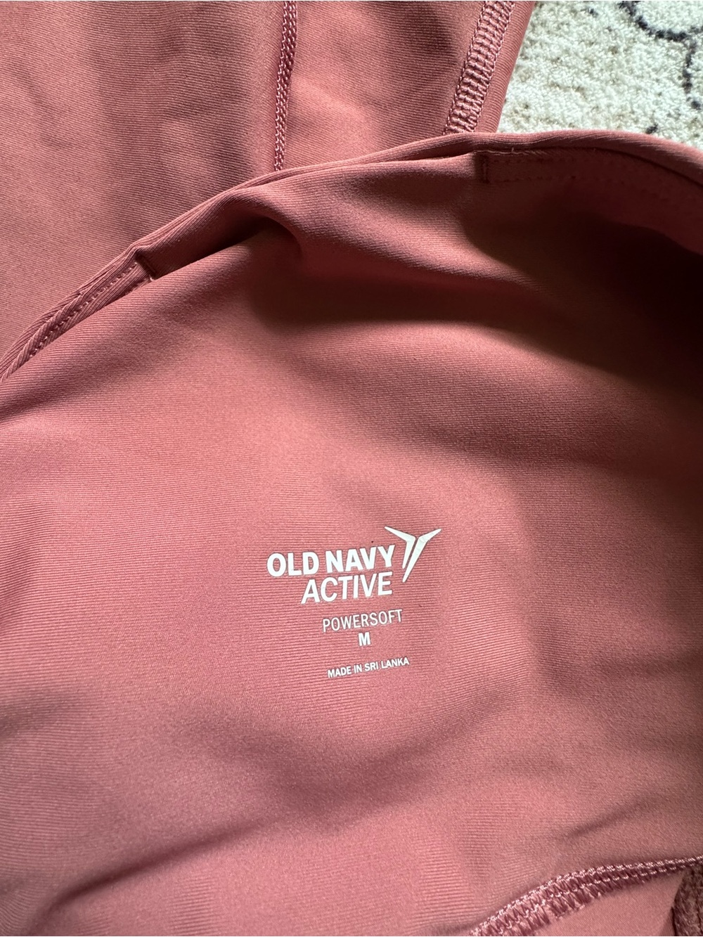 NWOT High-Waist Mauve Old Navy Powersoft Active Leggings - Picture 3 of 3